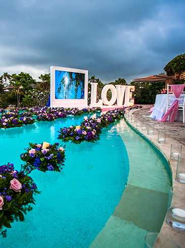 巴厘岛卡玛坎达拉水上婚礼Karma Kandara wedding Bali